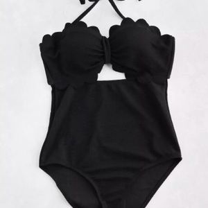 vintage black swim suit one piece